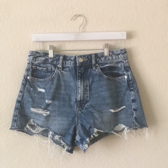 Forever 21 Jean Shorts Retro High Rise Blue 28 - Picture 3 of 13